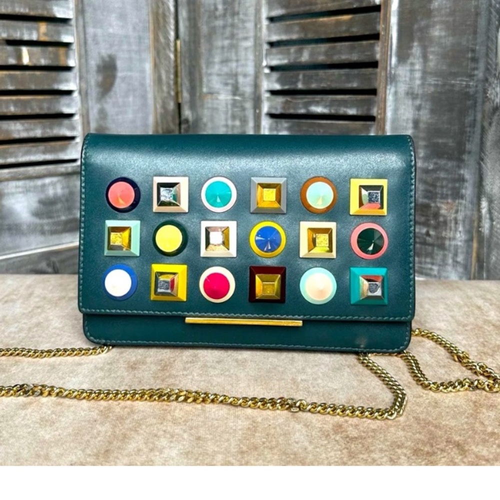 Fendi. Soo unique Colorful Studded Women's Bag